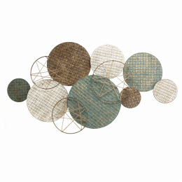 Woven Texture Metal Plates with Jute Accents