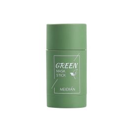 Green Tea Cleansing Solid Mask Purifying Clay Stick Mask Oil Control Anti-Acne Eggplant Skin Care Whitening Care Face TSLM1