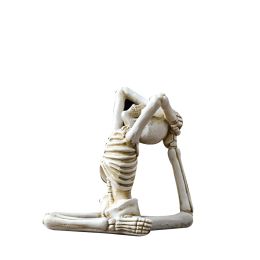 Bone Stretchers Skeletons in Yoga Poses Decorative Statue Set