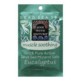 One With Nature Dead Sea Mineral Salt Bath - Soothing - Case of 6 - 2.5 oz.