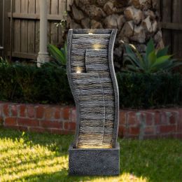 Juda Resin Zen Fountain With LED Light