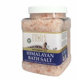 Himalayan Pink Bath Salt- Peppermint 40 oz (2.5Lb) Jar