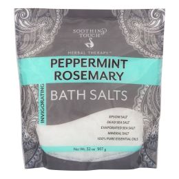 Soothing Touch Bath Salts - Peppermint Rosemary - 32 oz