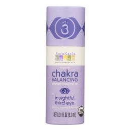 Aura Cacia - Organic Chakra Balancing Aromatherapy Roll-on - Insightful Third Eye - .31 oz