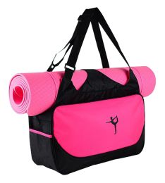 Multifunction Yoga Mat Tote Bag: Lightweight, Durable, Breathable Pouch [Red]