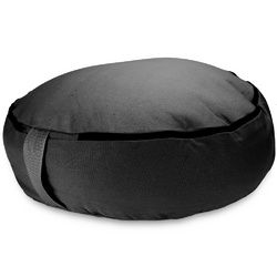 Black 18" Round Zafu Meditation Cushion