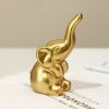 2pcs Gold Elephant Decor Ornament