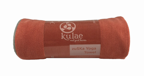 Yoga Towel - Super Absorbent - Full Mat Coverage (Color: Burnt Coral)