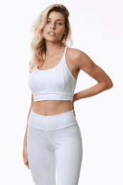 Hype Sports Bra (Color: White, size: Small)