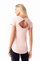 Romance Dry Fit Shirt (Color: Blush, size: Small)