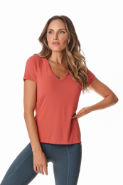 Romance Dry Fit Shirt (Color: Coral, size: Small)