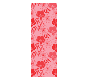 Yoga & Pilates Mat (Color: Pink, size: 1/4"H X 24"W X 68"L)