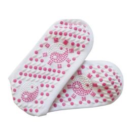 Self-heating Tourmaline Magnetic Therapy Foot Massage (Color: White)