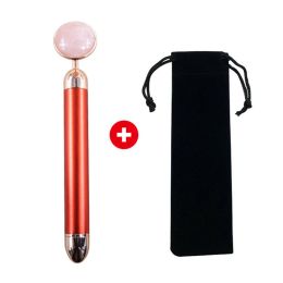 Energy Beauty Bar Vibrating Facial Roller Massager with Jade Roller Ball (Color: 4)