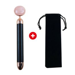 Energy Beauty Bar Vibrating Facial Roller Massager with Jade Roller Ball (Color: 5)