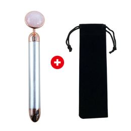 Energy Beauty Bar Vibrating Facial Roller Massager with Jade Roller Ball (Color: 3)