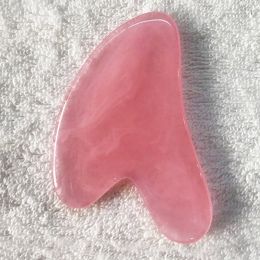 Natural Resin + Jade Gua sha Body Massage Scraper Gau Sha (Color: Pink Resin)