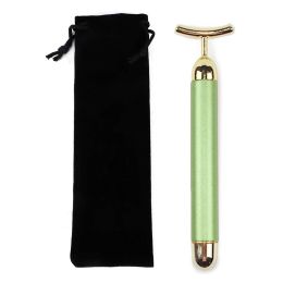 24K Beauty Bar Face Massager -- Skin Tightening, Slimming, Wrinkle Removal Facial Tools (Color: S Shape)
